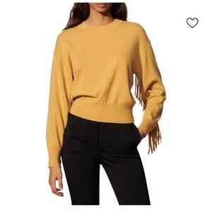 Sandro Wool-Cashmere Sweater With Fringe